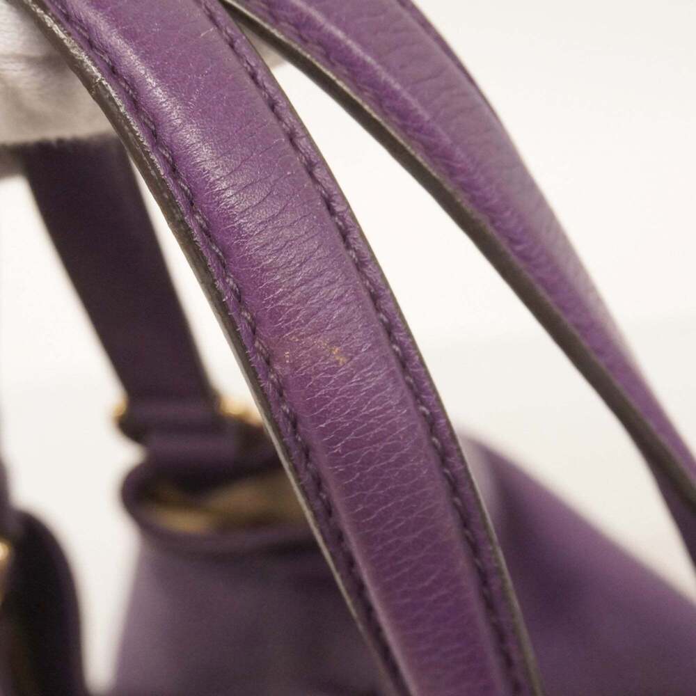 Gucci Soho Handbag 282309 Leather Purple Champagne Women's - Picture 10 of 16
